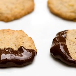 Chocolate-dipped Potato Chip Cookies