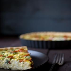 Roasted Tomato and Goat Cheese Quiche