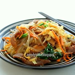 Japchae @ Korean Glass Noodle with Mixed Vegetables