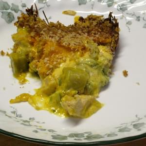 Gramma Dee’s Curried Chicken and Broccoli Bake