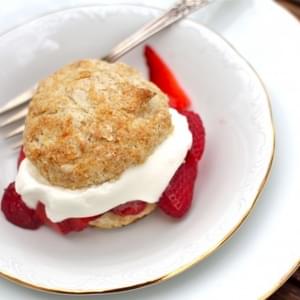 Honey Whole-Wheat Strawberry Shortcakes for Mother’s Day
