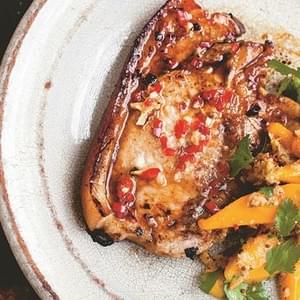 Spiced Pork Chops With Ginger And Mango Relish