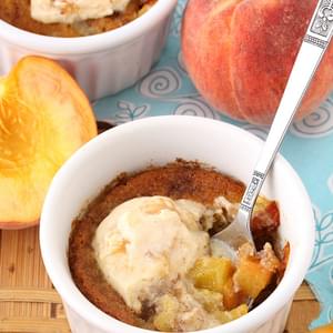 Peach Cobbler For Two