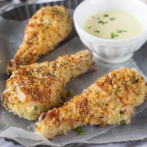 Panko-Crusted Chicken with Honey Mustard Dipping Sauce