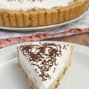 Butterscotch Pudding Pie with Chocolate Chip Cookie Crust