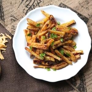 Spiced Sweet Potato Cheese Fries