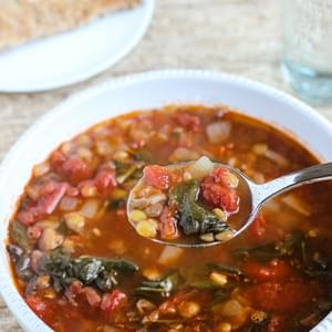 Easy Lentil Spinach Soup