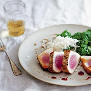 Seared Tuna with Sweet and Sour Sauce