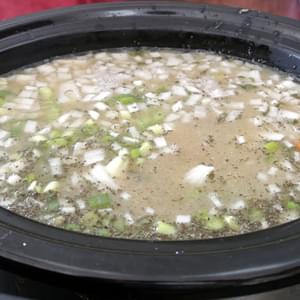 Slow Cooker Navy Bean Soup Gluten Free
