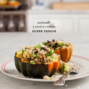 Avocado & Quinoa Stuffed Acorn Squash