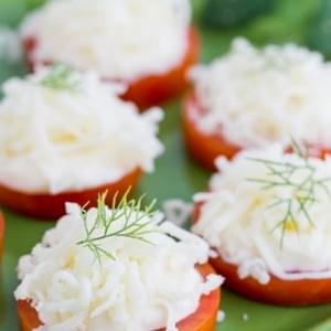 Easy Tomato and Cheese Appetizer