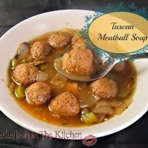 Crock Pot Tuscan Meatball Soup