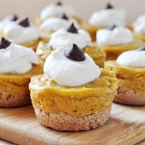 Mini Pumpkin Pies + Coconut Whipped Cream, Vegan+ Gluten-Free
