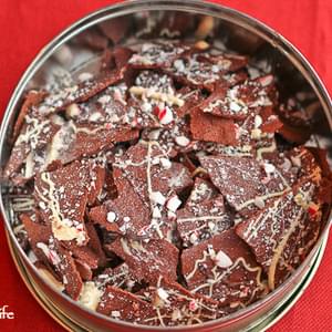 Cocoa Peppermint Cookie Bark
