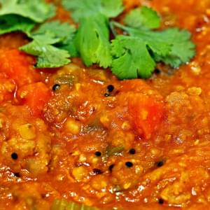 Red Lentils with Bagaar Spiced Turkey