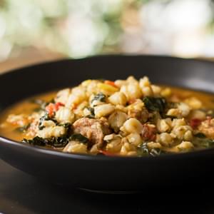 Posole’ with Italian Sausage and Kale