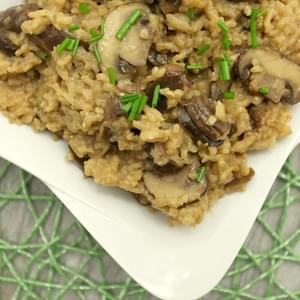 Oven Baked Mushroom Risotto