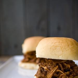 Chipotle Bourbon Barbecue Pulled Pork Sliders