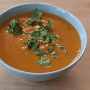 Red Pepper and Yellow Split Pea Soup