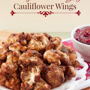 Cranberry Balsamic Glazed Cauliflower Wings for #SundaySupper