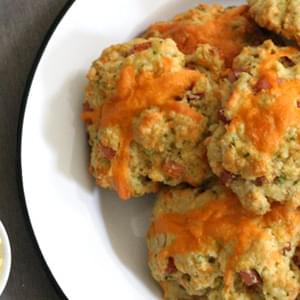 Ham, Cheddar and Chive Scones