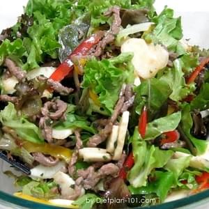 Asian Tamari Sauce Beef Salad (for Atkins Diet Phase 1)