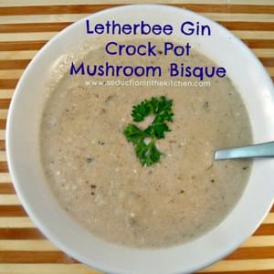 Letherbee Gin Crock Pot Mushroom Bisque