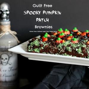 Guilt Free Spooky Pumpkin Patch Brownies