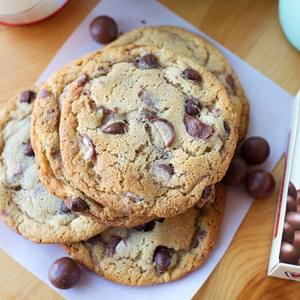 Malted Whopper and Toffee Chocolate Chip Cookies