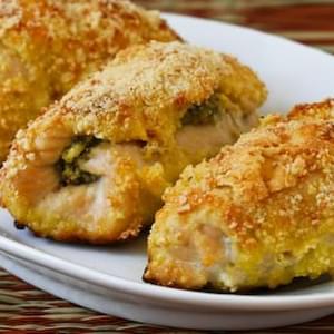 Baked Chicken Breasts Stuffed with Sage-Pecan Pesto and Feta
