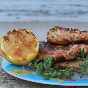 Grilled Chicken w/ Lemon & Oregano