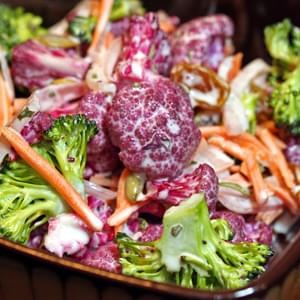 Cauliflower Broccoli Tarragon Salad