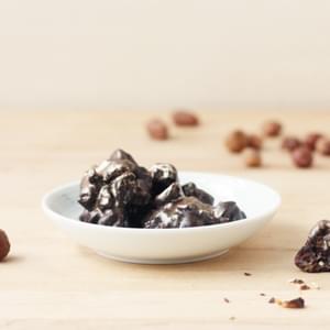 Dark Chocolate, Roasted Hazelnut, and Dried Cherry Bites