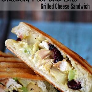 Chicken, Pear and Brie Grilled Cheese Sandwich