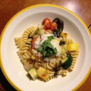 Fusilli Pasta with Grilled Vegetables and Lemon