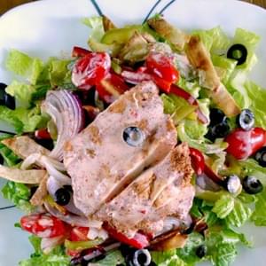 Fajita Salad with Pan Roasted Chicken