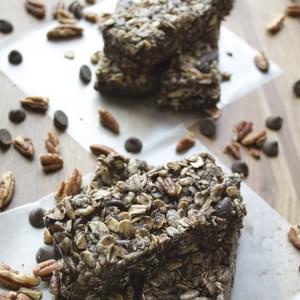 Double Chocolate Protein Bars with Coconut and Pecans