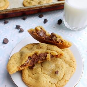 Nutella Stuffed Chocolate Chip Cookies For Two