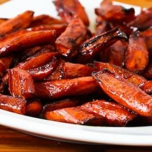 Roasted Carrots with Agave-Balsamic Glaze