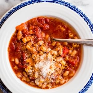 White Bean Stew with Tomatoes and Ditalini