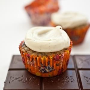 Chocolate Banana Cupcakes with Cream Cheese Frosting