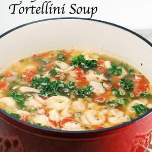 Easy Chicken and Tortellini Soup with Kale