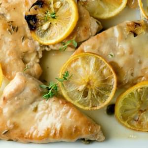 Chicken with Capers and Roasted Lemon