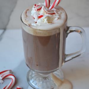 Peppermint Hot Cocoa with Peppermint Whipped Cream