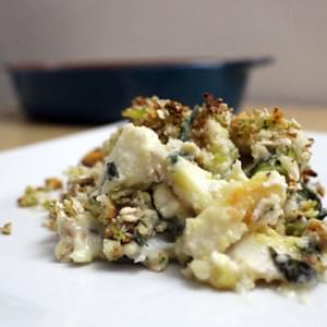 Smoked Haddock And Spinach Gluten Free Crumble
