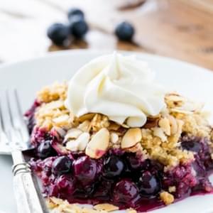 Blueberry Crumble Recipe + Le Creuset Giveaway!