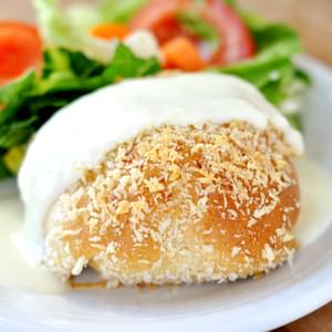 Chicken Pillows with Creamy Parmesan Sauce