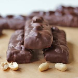 Chocolate-Peanut-Caramel Candy Bar Protein Bars