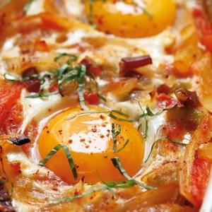 Basque-Style Baked Eggs