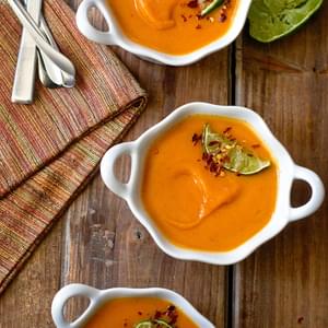 Sweet Potato Soup With Ginger & Vanilla